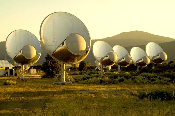 Allenův radioteleskop sestává z 42 antén.