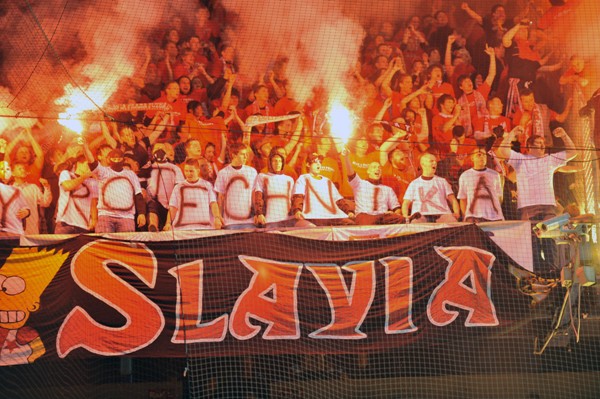 Fanoušci Slavie. Fanoušci Slavie.