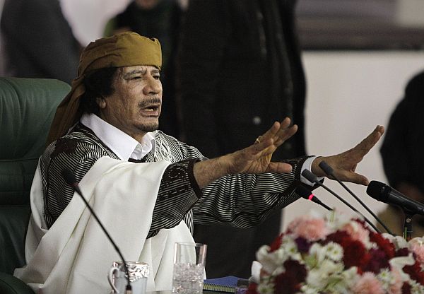 Libyjský vůdce Muammar Kaddáfí. Libyjský vůdce Muammar Kaddáfí.