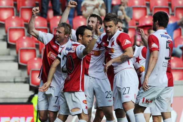 Fotbalisté Slavie. Fotbalisté Slavie.