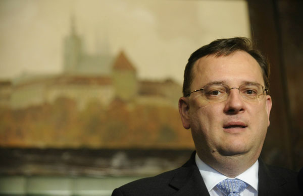 Premiér Petr Nečas. Premiér Petr Nečas.