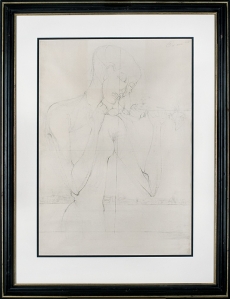 Mikoláš Medek: Žere kuře, 1953, vyvolávací cena: 220 000. 