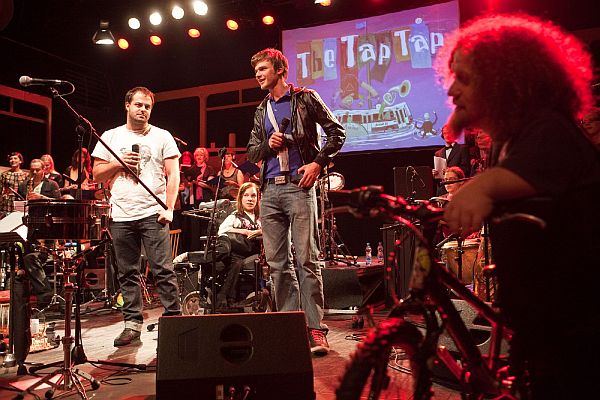 The Tap Tap v Arše - Xindl X, Vojta Dyk a Marek Valenta.