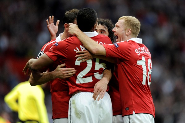 Radost fotbalistů Manchesteru.