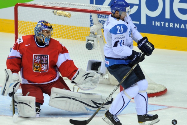 Ondřej Pavelec předvedl proti Finům fantastický výkon. Ondřej Pavelec předvedl proti Finům fantastický výkon.