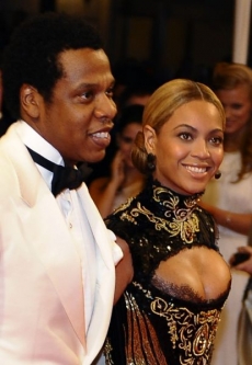 Zpěvačka Beyoncé s manželem.