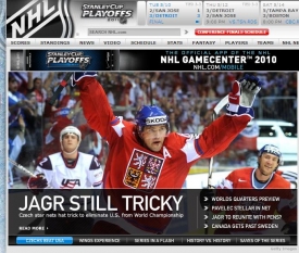 Jaromír Jágr dominuje i oficiálním stránkám nhl.com.