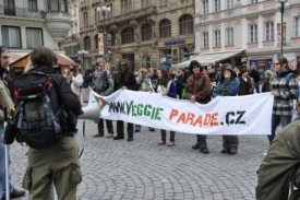 Záběr z loňského průvodu Veggie Parade.
