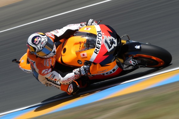 Dani Pedrosa se svou hondou.