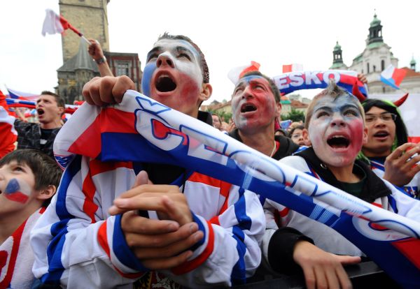 Fandilo se i na Staroměstském náměstí v Praze.