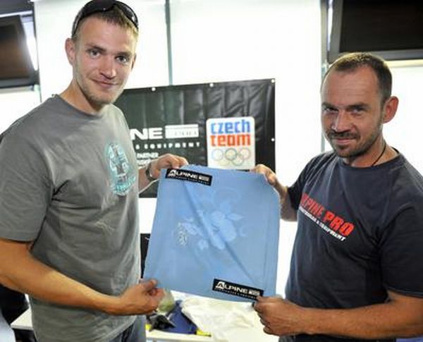 Skifař Ondřej Synek a horolezec Petr Mašek.