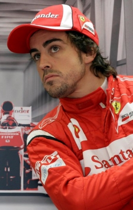 Pilot Ferrari Fernando Alonso.