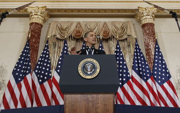 Obamův projev podpořil palestinské právo na stát, ale zdaleka neznamená uznání nezávislosti. Obamův projev podpořil palestinské právo na stát, ale zdaleka neznamená uznání nezávislosti.