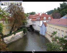 Pohled Google Street View na pražskou Kampu.