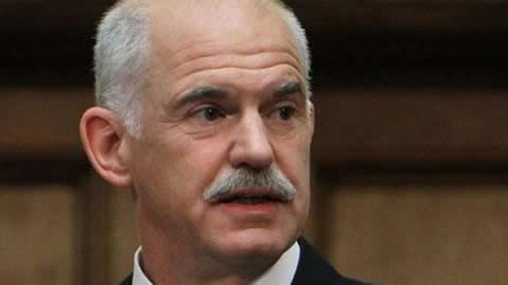 Řecký premiér Jorgos Papandreu. Řecký premiér Jorgos Papandreu.