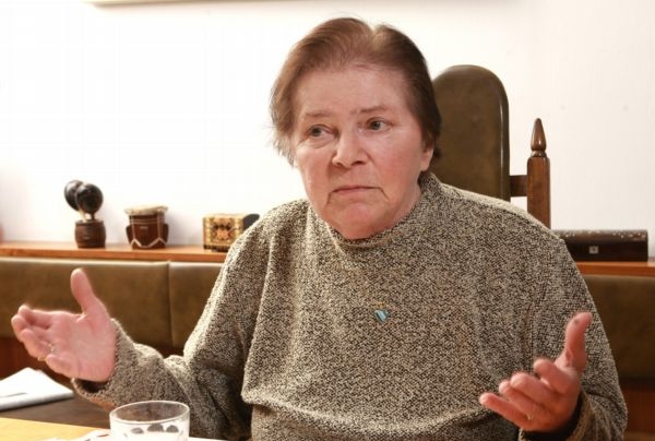Herečka Jiřina Švorcová.
