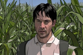 Temný obraz: Keanu Reeves rotoskopický.
