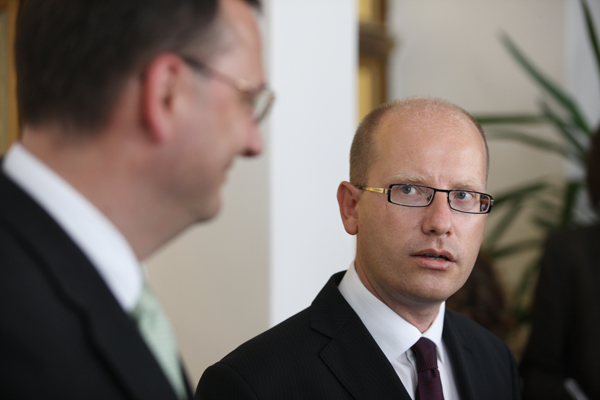 Petr Nečas a Bohuslav Sobotka.