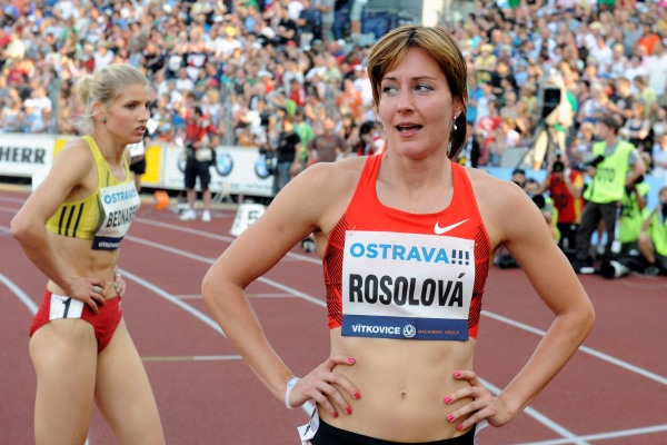 Denisa Rosolová v cíli svého závodu na Zlaté tretře. Denisa Rosolová v cíli svého závodu na Zlaté tretře.