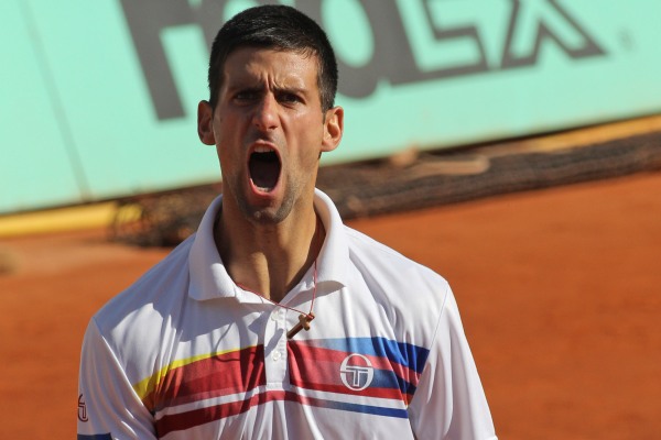 Novak Djokovič na French Open. Novak Djokovič na French Open.