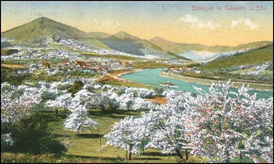 Labe u Sebuzína kolem roku 1911. 
