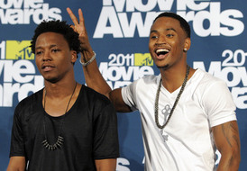 Při předávání byla i legrace: Lupe Fiasco a Trey Songz. 