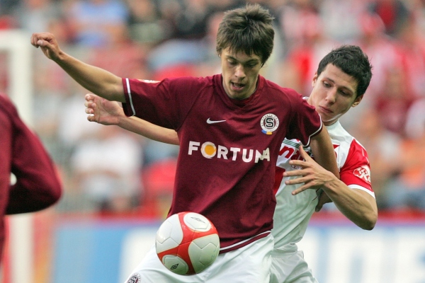 Václav Kadlec ve sparťanském dresu.
