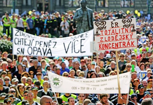Stávka odborů. Stávka odborů.