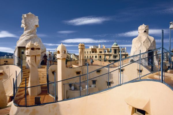 Střecha Casa Mila v Barceloně. Střecha Casa Mila v Barceloně.