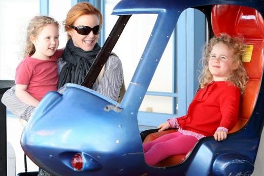 Marcia Crossová a její dvojčata, holčičky Eden a Savannah.
