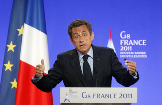 Francouzský prezident Nicolas Sarkozy.