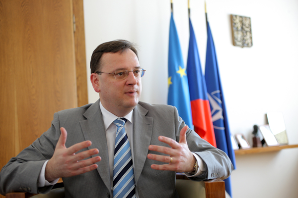 Premiér Petr Nečas.