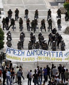 Policie se chystá na střety.