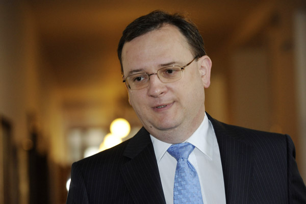 Premiér Petr Nečas.