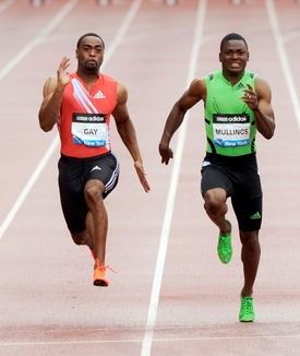 Tyson Gay (vlevo) se snaží vystoupit z Boltova stínu.