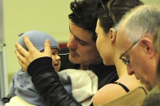 Orlando Bloom s rodinou.