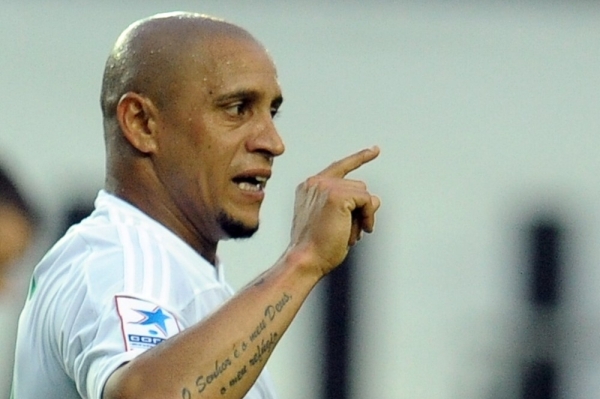 Slavný brazilský obránce Roberto Carlos. Slavný brazilský obránce Roberto Carlos.