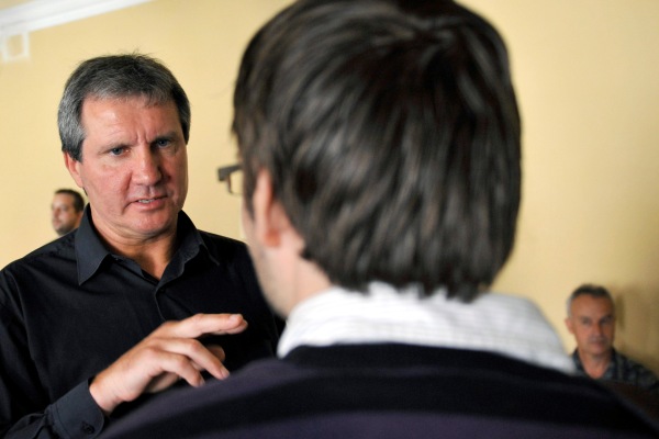 Jiří Kubíček v budově Okresního soudu v Olomouci.