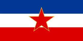 Vlajka Jugoslávie.
