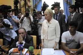 Julie Tymošenková nešetřila u soudu tvrdými útoky.