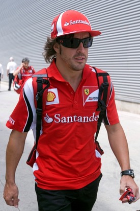 Fernando Alonso ze stáje Ferrari.