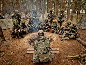 Na manévrech bundeswehru v Bavorsku.