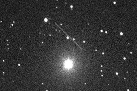 Takto průlet asteroidu zachytil teleskop v Novém Mexiku.