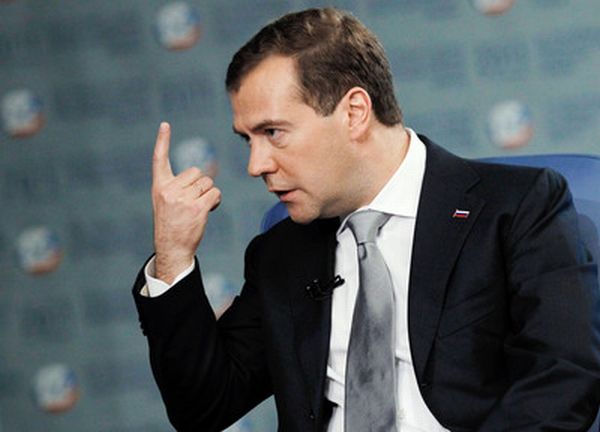 Ruský prezident Dimitrij Medveděv.