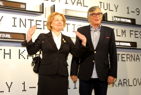 Jiří Bartoška a Magda Vášáryová, představitelka Markéty Lazarové.