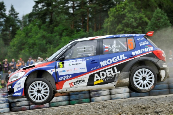 Roman Kresta na Rallye Bohemia.