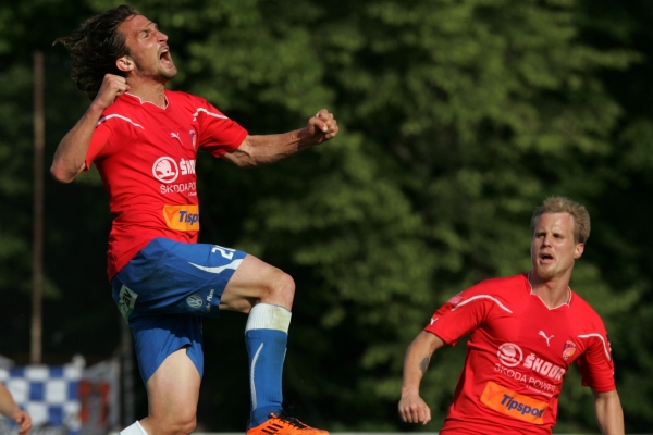 Plzeň porazila Baku 1:0.