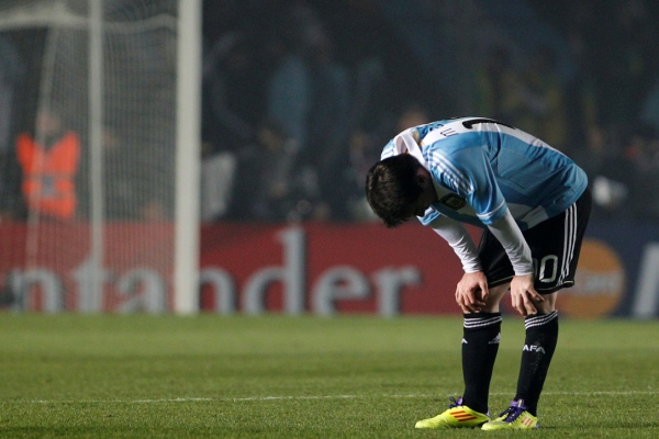 Lionel Messi po zápase s Kolumbií.