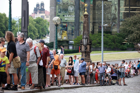 O Národní muzeum byl poslední den velký zájem.