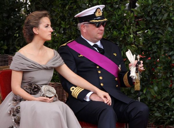 Princ Laurent s chotí Claire.